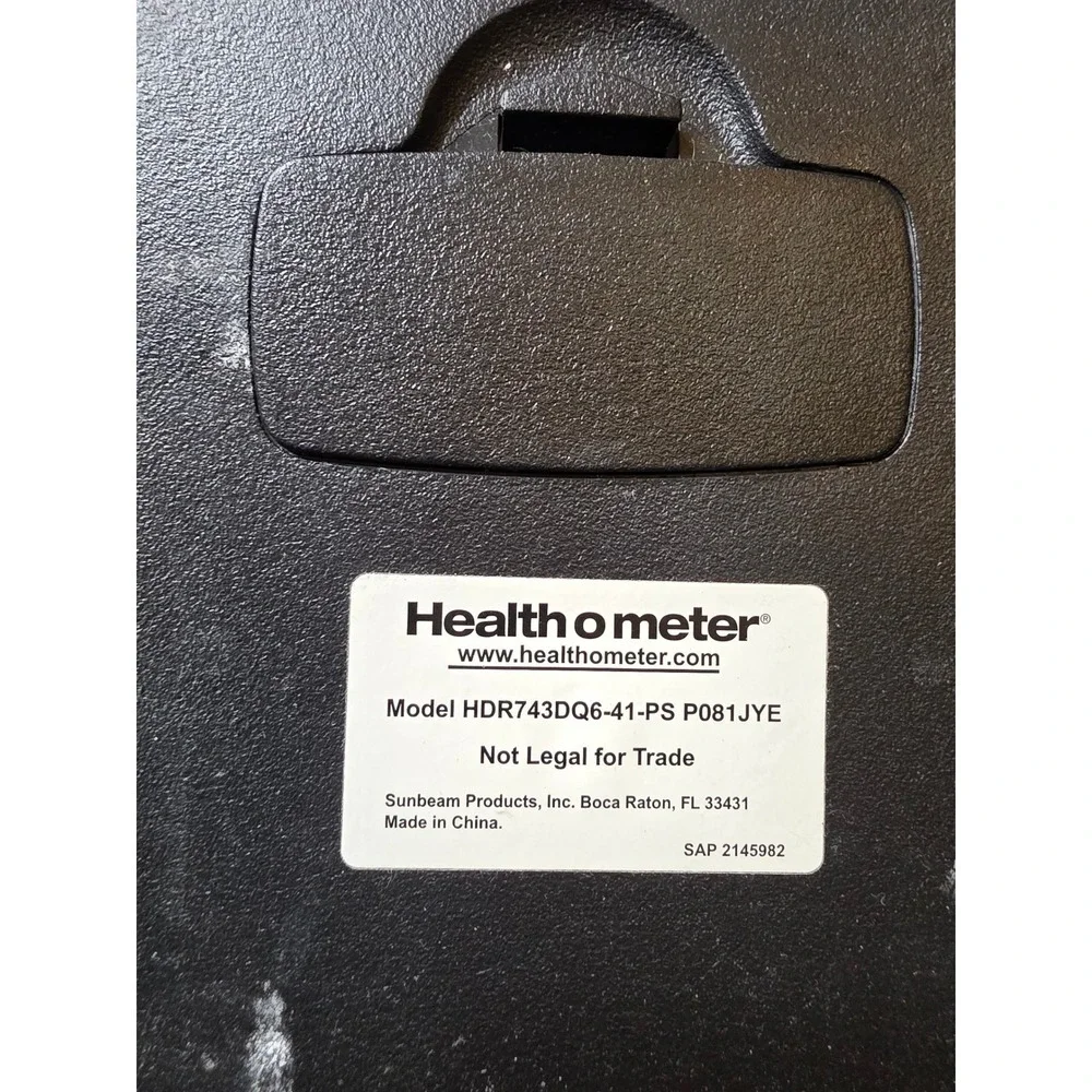 Health o meter Digital Bathroom Scale White Black Model HDR743DQ6-41-PS F3